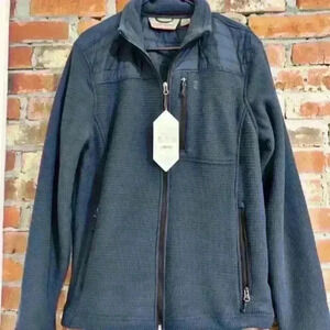 Free Country Men's Grid Fleece‎ Jacket Size S (34-36)
